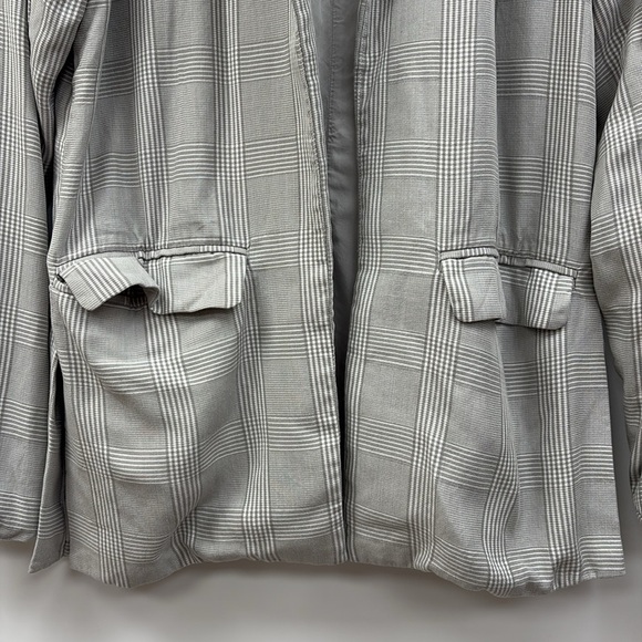 Abercrombie & Fitch Tartan Plaid Relaxed Single Breasted Blazer Jacket Medium - Picture 5 of 10